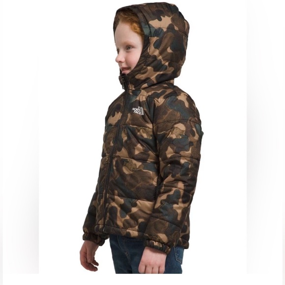 The North Face Kids' RVR Mt Chimbo Jacket Reversible Utility Brown Camo Size 6 - Picture 15 of 15